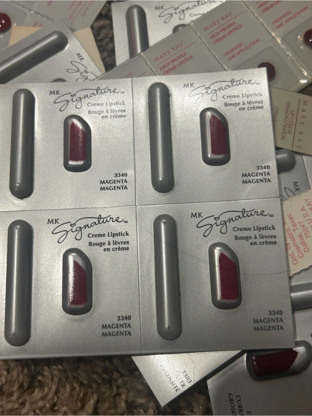 Mary Kay large lipstick sample lot